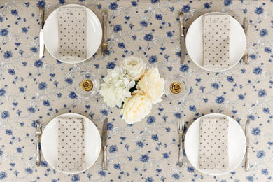 Серветка Горох синій ПРОВАНС, 35х45см 031524