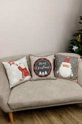 Наволочка декоративна Merry Christmas сіра ПРОВАНС, 45х45см 031692