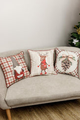 Наволочка декоративна Гном в клітинку ПРОВАНС, 45х45см 031686