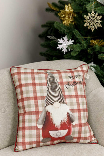 Наволочка декоративна Гном в клітинку ПРОВАНС, 45х45см 031686