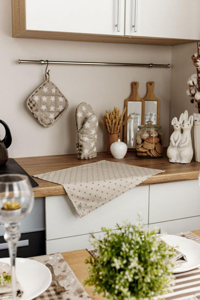 Рукавиця Печворк беж ПРОВАНС, універсальний 031506