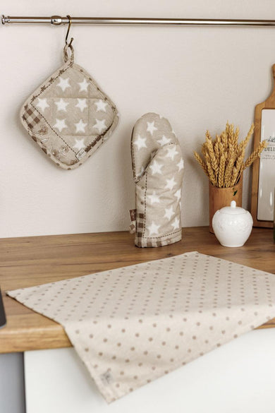 Рукавиця Печворк беж ПРОВАНС, універсальний 031506