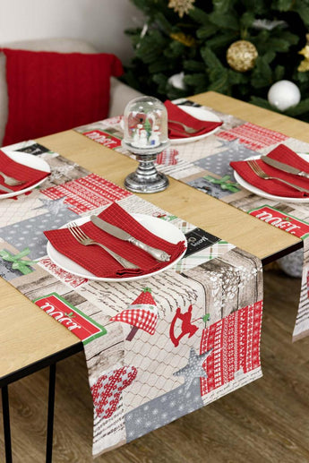 Набір серветок Merry Christmas червоний ПРОВАНС, 35х45см 035087