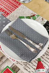 Серветка Merry Christmas сіра ПРОВАНС, 35х45см 031381