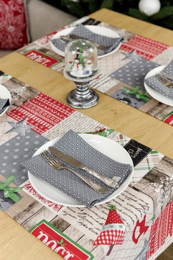 Набір серветок Merry Christmas сірий ПРОВАНС, 35х45см 035088