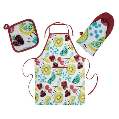 Набір фартух,рукавичка та прихватка Red cherries ПРОВАНС, 32х26см 034882