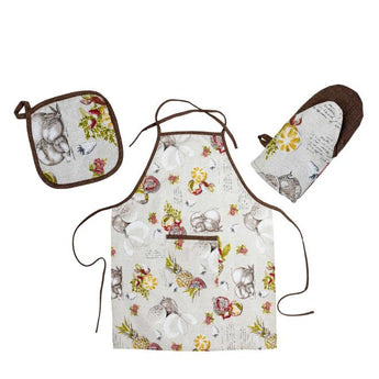 Набір фартух,рукавичка та прихватка Fruits ПРОВАНС, 32х26см 034880