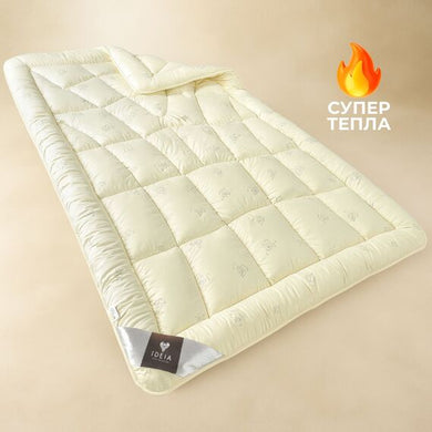 Ковдра Wool Classic зимова 140х210 см вовняна IDEIA вовна тепла ковдра натуральна овеча вовна
