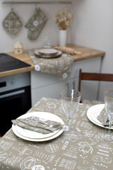 Скатертина Breakfast beige Прованс, 136х180 см