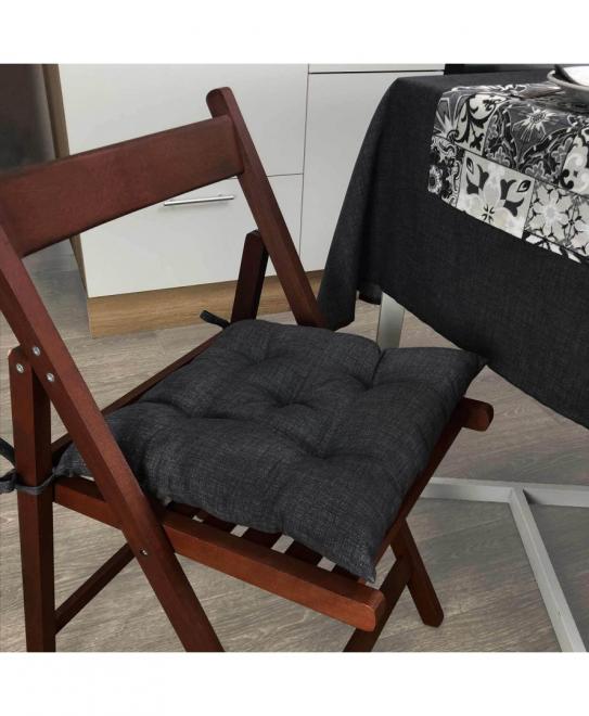 Подушка на стілець Black Milan ПРОВАНС, 40х40см 023617