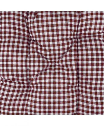 Подушка на стілець Клiтинка бордо ПРОВАНС, 40х40см 021961