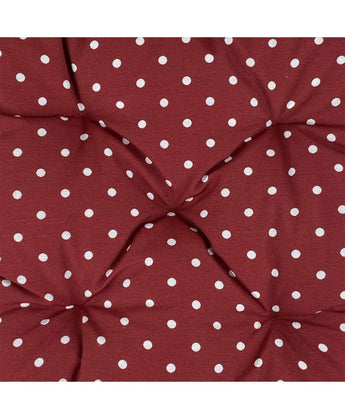 Подушка на стілець Горох бордо ПРОВАНС, 40х40см 021962