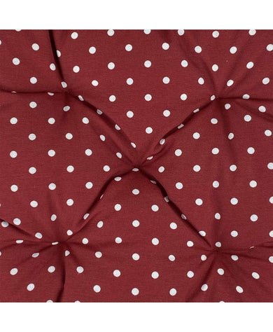 Подушка на стілець Горох бордо ПРОВАНС, 40х40см 021962