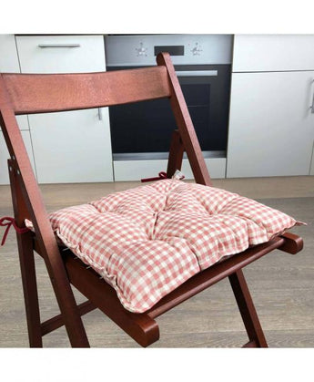 Подушка на стілець Глорiя Клiтинка ПРОВАНС, 40х40см 014554