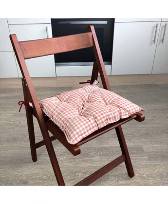 Подушка на стілець Глорiя Клiтинка ПРОВАНС, 40х40см 014554