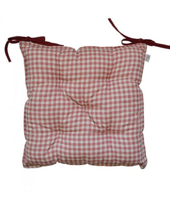 Подушка на стілець Глорiя Клiтинка ПРОВАНС, 40х40см 014554