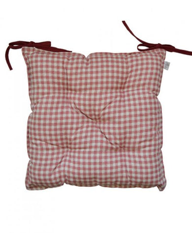 Подушка на стілець Глорiя Клiтинка ПРОВАНС, 40х40см 014554