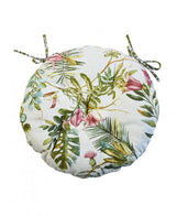 Подушка кругла на стілець Villa Квіти ПРОВАНС, D40см 028814