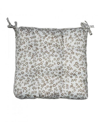 Подушка для стільця Macao квіточка бежева ПРОВАНС, 40х40см 028104