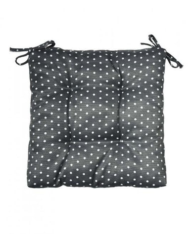 Подушка для стільця Macao горох сіра ПРОВАНС, 40х40см 028092