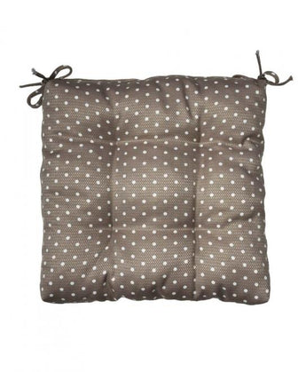 Подушка для стільця Macao горох бежева ПРОВАНС, 40х40см 028106