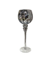 Пiдсвiчник Бокал на нiжцi срiбний ПРОВАНС, 35см 015843