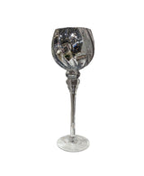 Підсвічник Бокал на ніжці срібний Прованс, 35 см