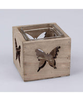 Підсвічник метелики дерево ПРОВАНС, 9,5х8х9,5см 007813