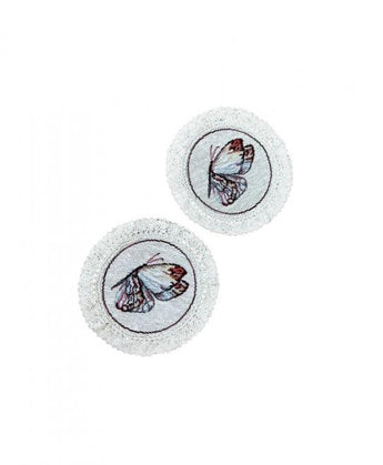 Набір серветок під чашку Метелик блакитний ПРОВАНС, D14см 026252