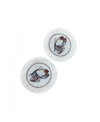 Набір серветок під чашку Метелик блакитний ПРОВАНС, D14см 026252