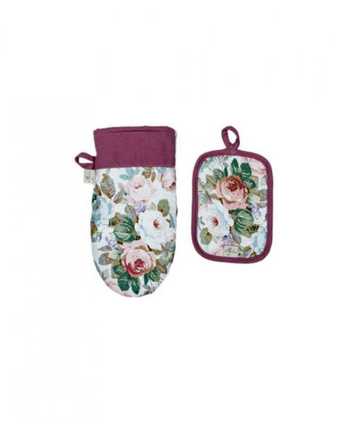Набір рукавичка+прихватка Violet Rose ПРОВАНС, 15х20см  29х15см 028644