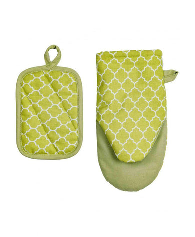 Набір рукавичка+прихватка Фісташка ПРОВАНС, 15х20см  29х15см 028358