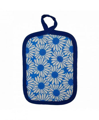 Набір прихватка та рукавиця Ромашки на синьому ПРОВАНС, 15х20см  29х15см 022432