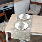 Доріжка на стіл Breakfast beige ПРОВАНС, 40х120см 011073