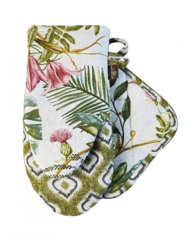 Кухонна рукавиця Villa квіти ПРОВАНС, 29х15см, 20х20см 028401