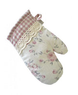 Кухонна рукавиця Bella Троянди/Рожева клiтинка ПРОВАНС, 33х16см 013537