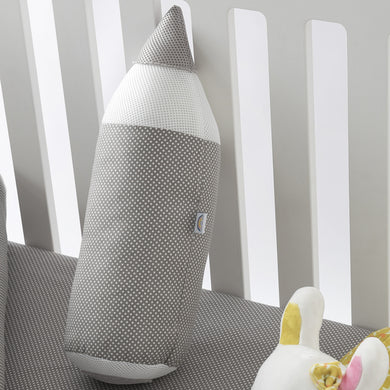 Подушка валик Олівець 14х45 см PAPAELLA декоративная сірий