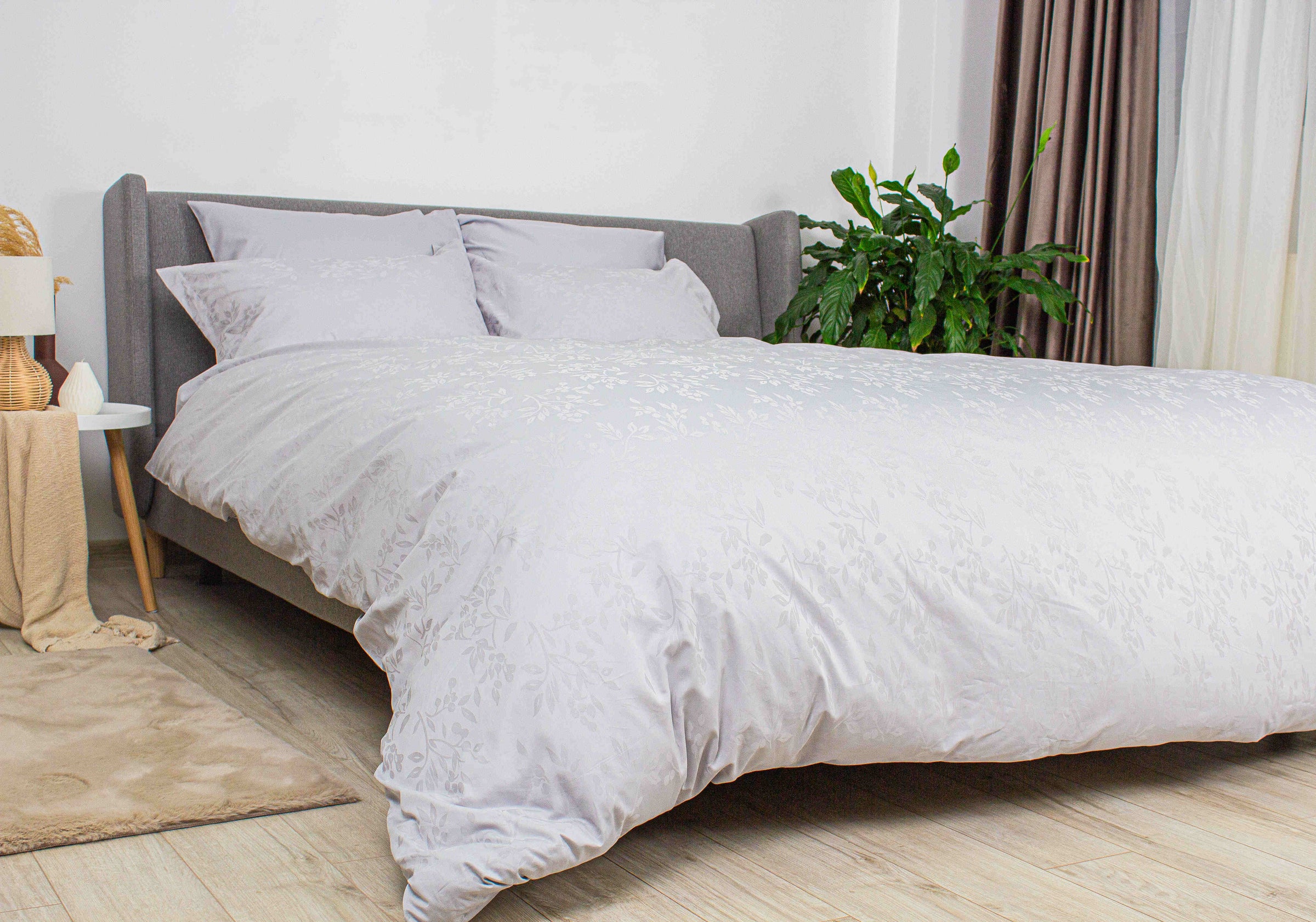 Комплект постільної білизни ТЕП "Grace Jacquard" Light Grey