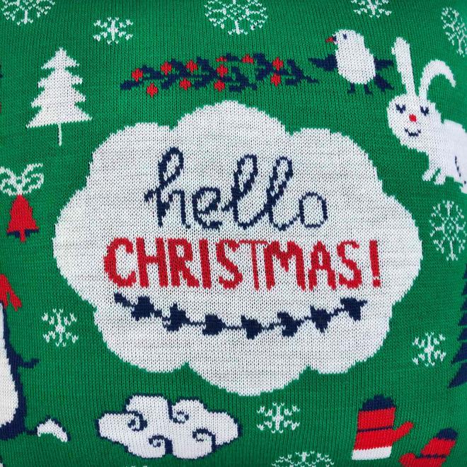 Плед новорічний Merry Christmas зелений Прованс