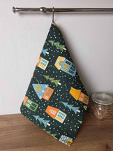 Новорічний вафельний рушник Зимові хатинки ПРОВАНС, 45х60 см 042986