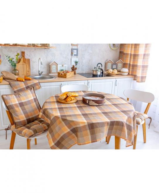 Доріжка Toffee коричнева клітинка Прованс 40х120 см