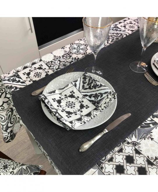 Доріжка на стіл Graphite Milan ПРОВАНС, 40х120см 023555