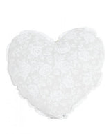 Подушка-серце White rose з мереживом Прованс