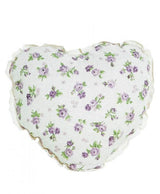 Подушка-серце Lilac Rose з мереживом Прованс 35х35 см