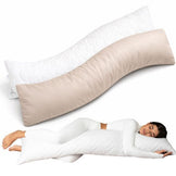 Подушка ортопедична з наволочкою для сну та відпочинку S-Form ТМ IDEIA 40х130 см антиалергенна з блискавкою