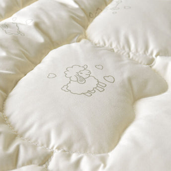 Набір дитячий зимовий у ліжечко вовняне PAPAELLA ковдра 100х135 см і подушка 40х60 см тепле укривало для