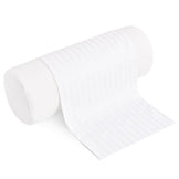 Наволочка для подушка валик 32х68 см сатин білий у смужку бавовна натуральний білій біля смужки