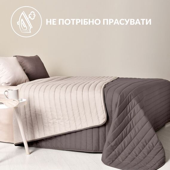 Покривало IDEIA 220х240 см + 2 подушки з вишивкою