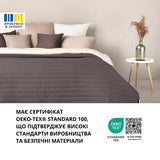 Покривало IDEIA 220х240 см + 2 подушки з вишивкою