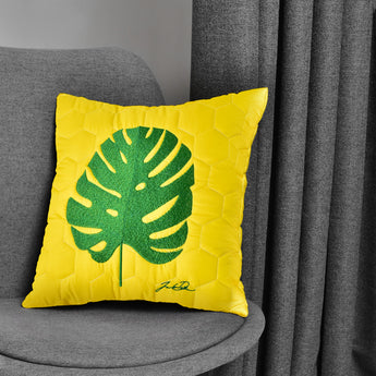 Декоративна подушка Tropical 40×40 см жовта